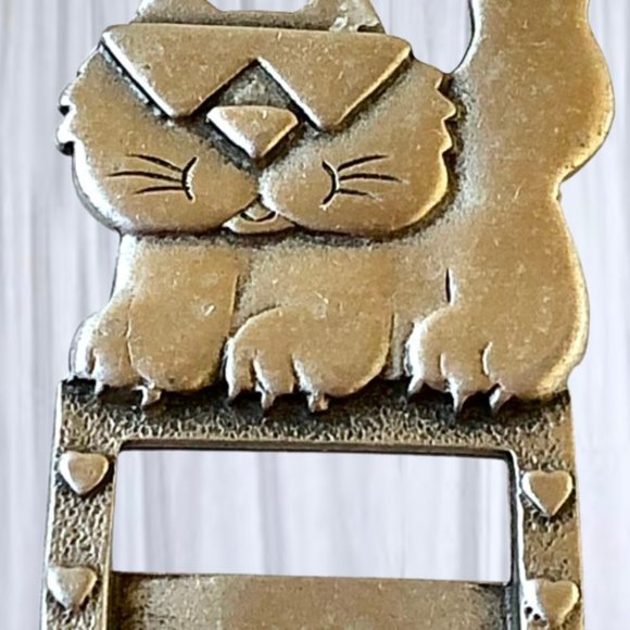 JJ Jonette Pewter Brooch Cool Kitty Cat in Sunglasses Photo Frame Scarf Pin - Picture 7 of 8